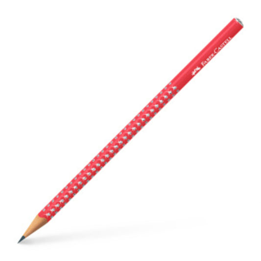 Faber-Castell Bleistift Sparkle dreikant candy cane red
