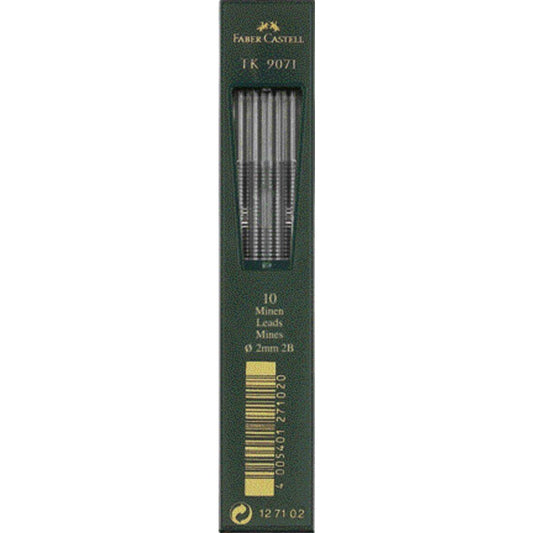 Faber-Castell Fallmine TK 9071, 2B, 20mm, 10 Stück