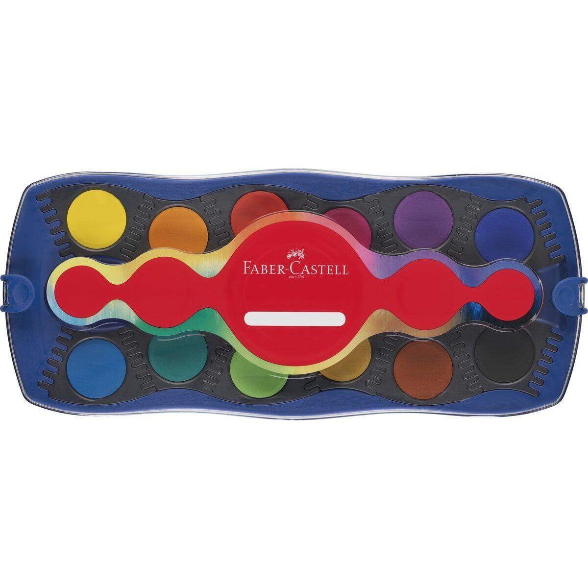 Faber-Castell Farbkasten Connector 24 Farben blau