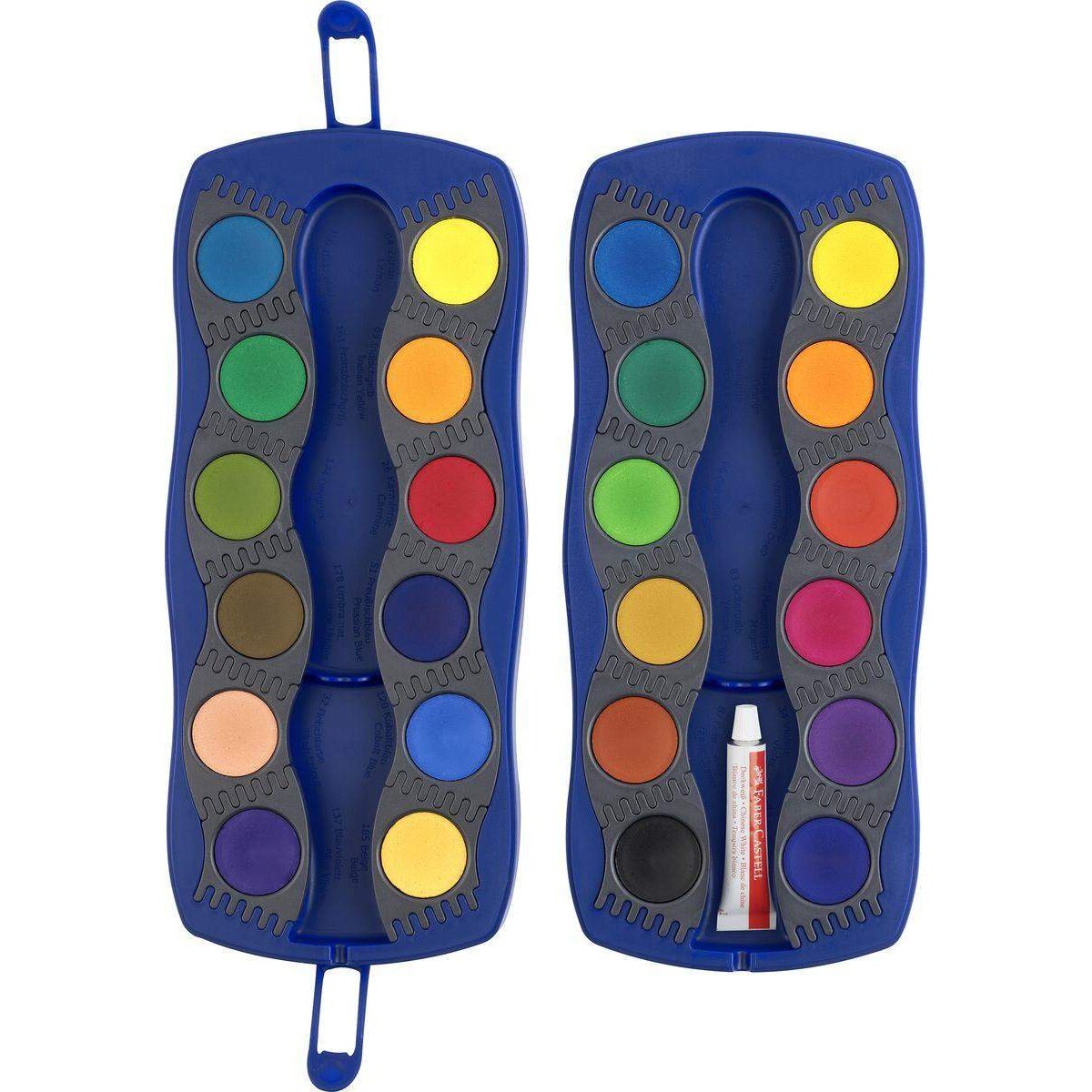 Faber-Castell Farbkasten Connector 24 Farben blau