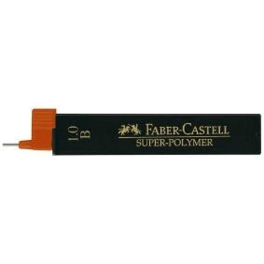Faber-Castell Feinmine SUPER POLYMER Stärke: 0,9/1 mm, Härtegrad: HB, tiefschwarz