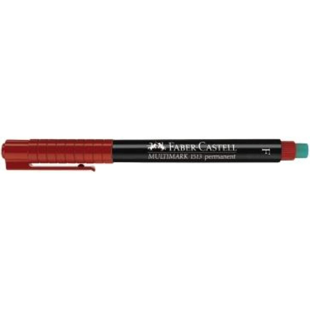 Faber-Castell Marker Multimark permanent, F, rot