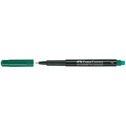 Faber-Castell Marker Multimark permanent, F, grün