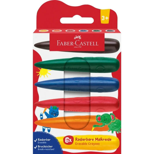 Faber-Castell radierbare Malkreide Finger 6er