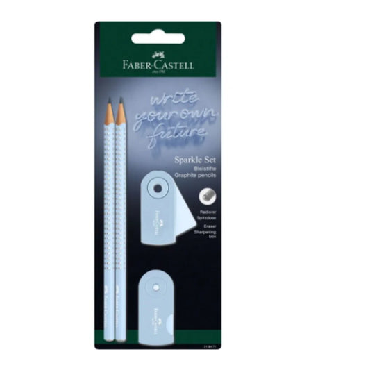 Faber-Castell Schreibset Sparkle sky blue BK