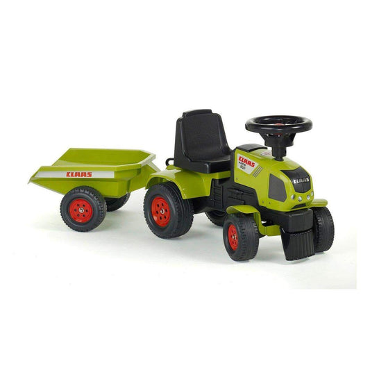 Falk Toys 1012B Baby Claas Axos Traktorrutscher mit Anhänger