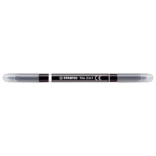 Filzstift und Fineliner in einem - STABILO Trio 2 in 1 - schwarz