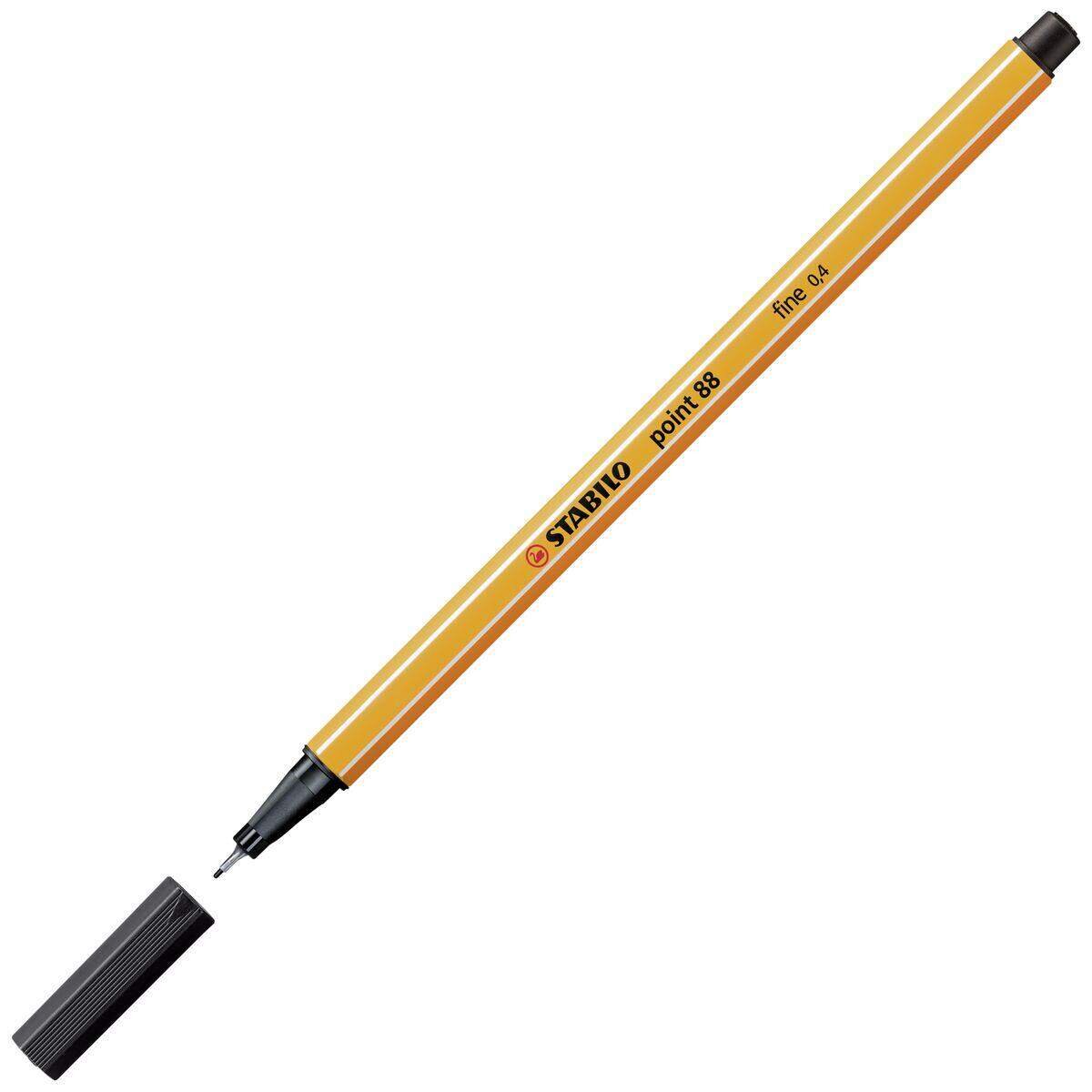 Fineliner - STABILO point 88 - 15er Pack - mit 15 verschiedenen Farben inklusive 5 Neonfarben