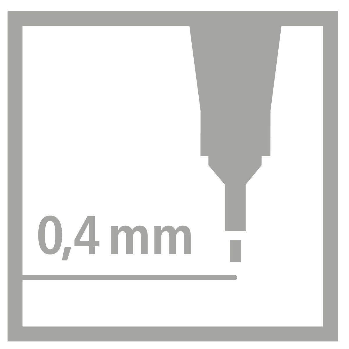 Fineliner - STABILO point 88 - 15er Pack - mit 15 verschiedenen Farben inklusive 5 Neonfarben