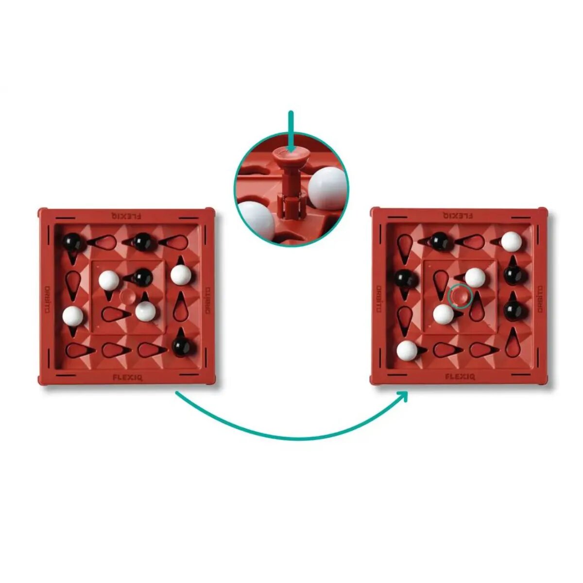 FLEXIQ Orbito Lern- und Strategiespiel einfache und intuitive Regeln