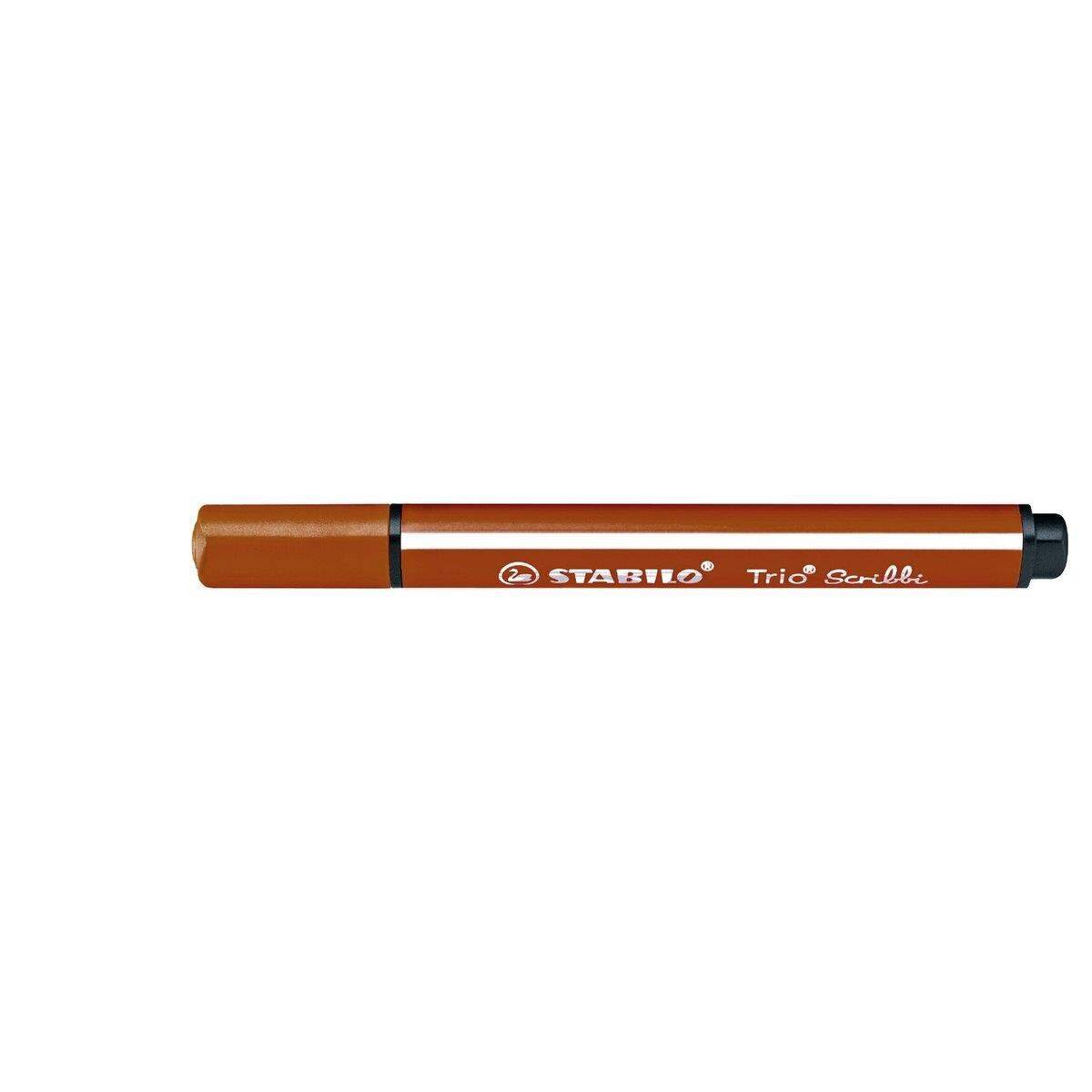 Gefederter Dreikant-Filzstift - STABILO Trio Scribbi - Einzelstift - hellbraun