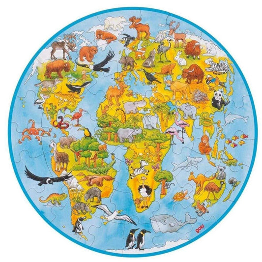 goki XXL Puzzle Welt 49 Teile
