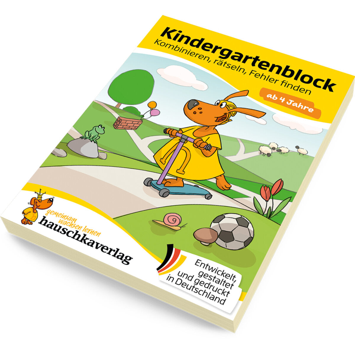 Hauschka Verlag Kindergartenblock ab 4 Jahre - kombinieren, rätseln, Fehler finden