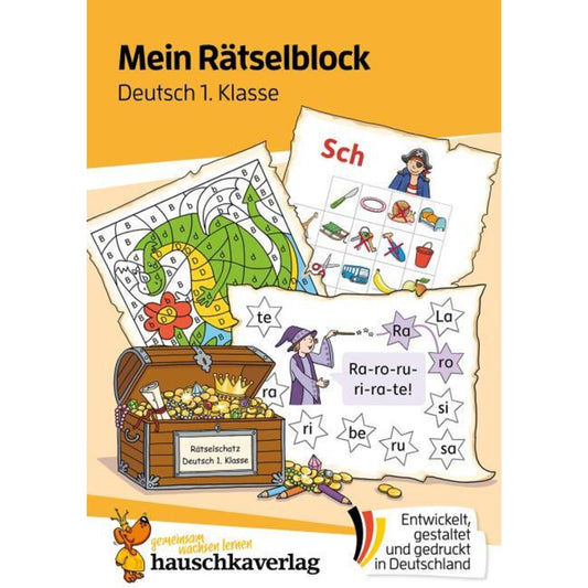 Hauschka Verlag Mein Rätselblock Deutsch 1. Klasse, DIN A5