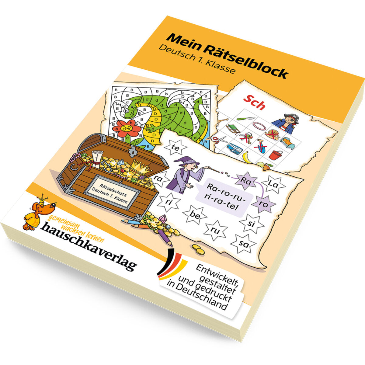 Hauschka Verlag Mein Rätselblock Deutsch 1. Klasse, DIN A5