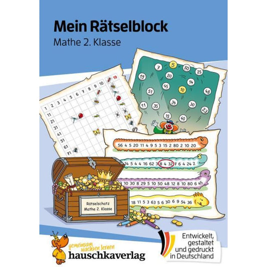 Hauschka Verlag Mein Rätselblock Mathe 2. Klasse, DIN A5