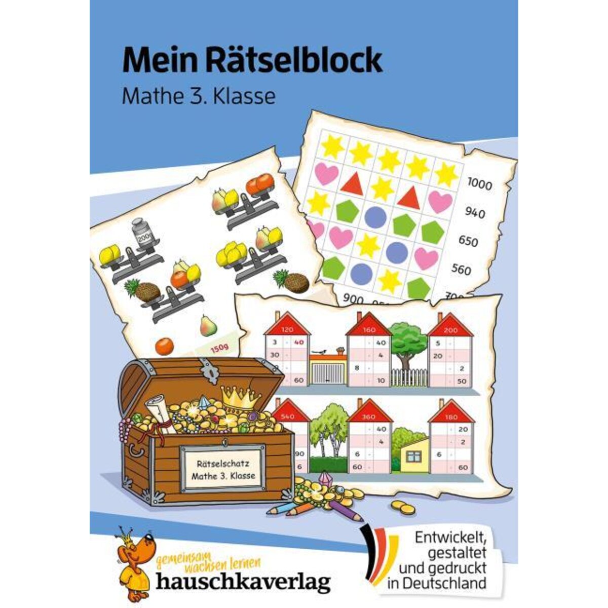 Hauschka Verlag Mein Rätselblock Mathe 3. Klasse, Din A5
