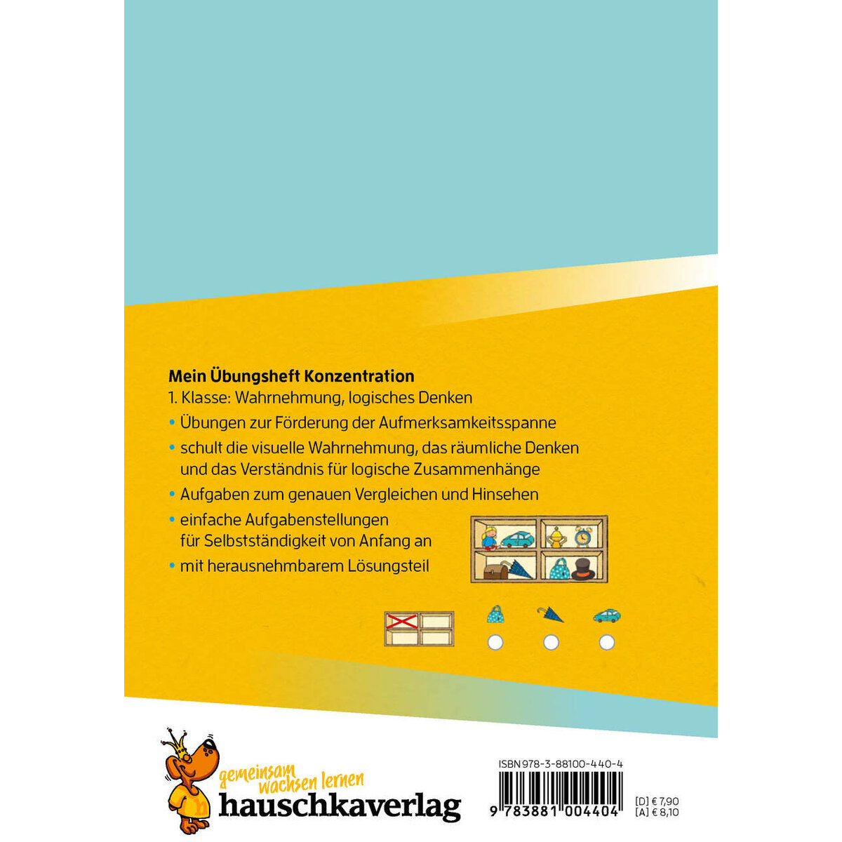 Hauschka Verlag Mein Übungsheft Konzentration - Schulanfang: Wahrnehmung, logisches Denken