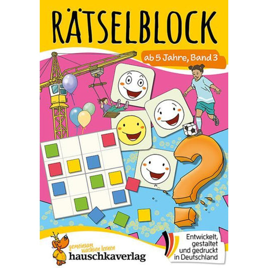 Hauschka Verlag Rätseblock ab 5 Jahre, Band 3