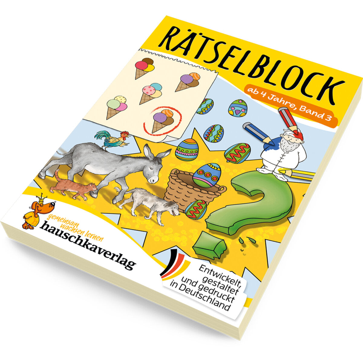 Hauschka Verlag Rätselblock ab 4 Jahre Band 3
