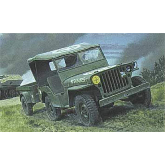 Heller Modellbaufahrzeug Jeep Willis & Trailer