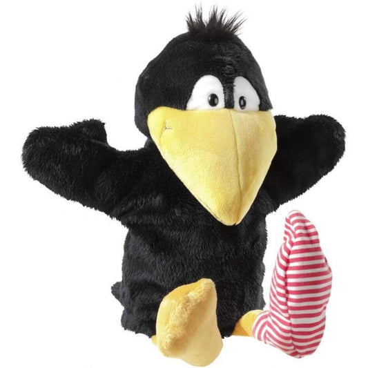 Heunec Rabe Socke Handspielpuppe 36 cm, schwarz