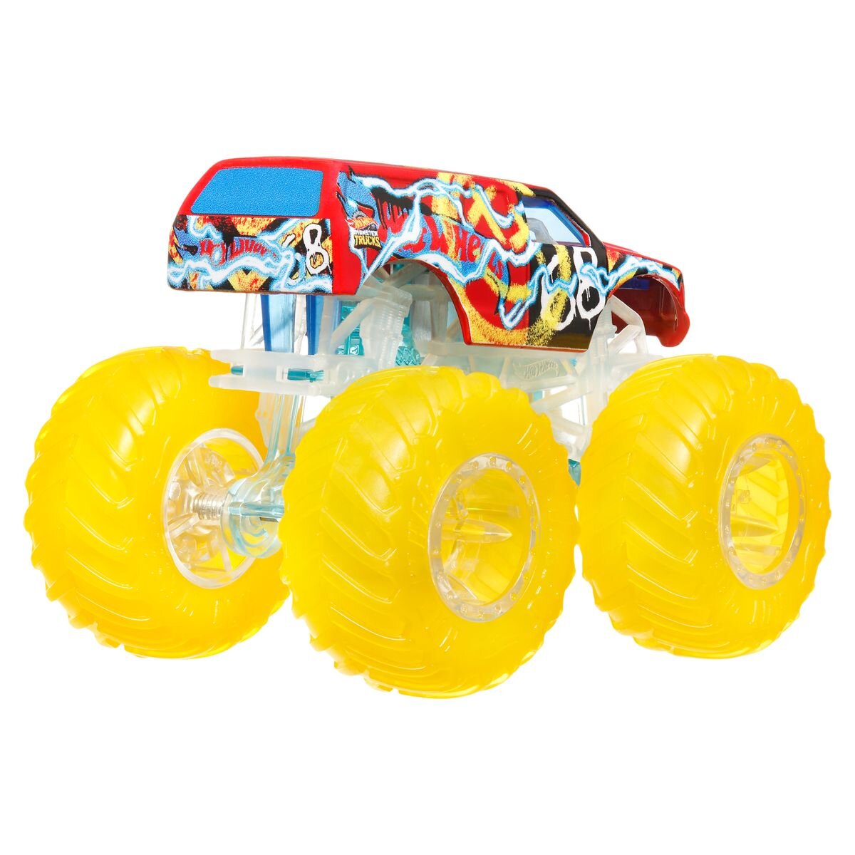 Hot Wheels Monster Trucks Power Smashers Die-Cast Singles, 1 Stück, 6-fach sortiert