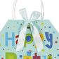 Idena Geschenktasche Happy Birthday blau 19 x 25 x 11,5 cm