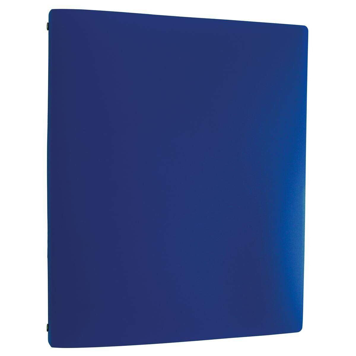 Idena Ringbuch A4 4 Ringe PP, transluzent blau
