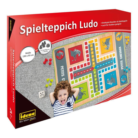 Idena Spielteppich Ludo ca. 130 x 93 cm