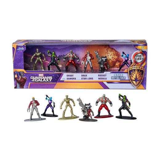 Jada Sammelfiguren Marvel Guardians Diorama 6er Pack