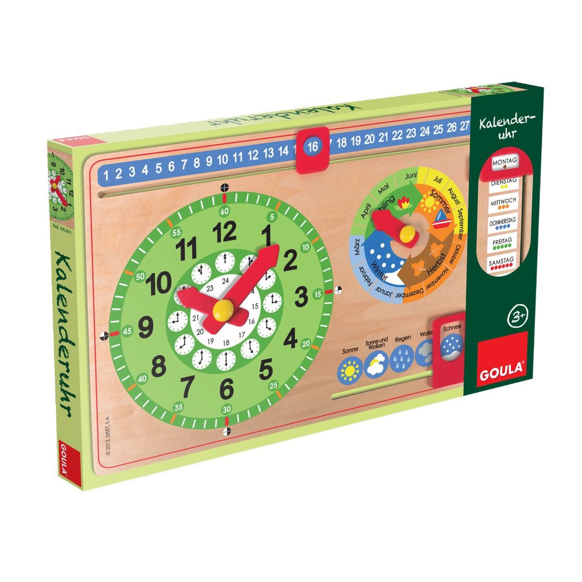 Jumbo Spiele GOULA Kalenderuhr Kleinformat