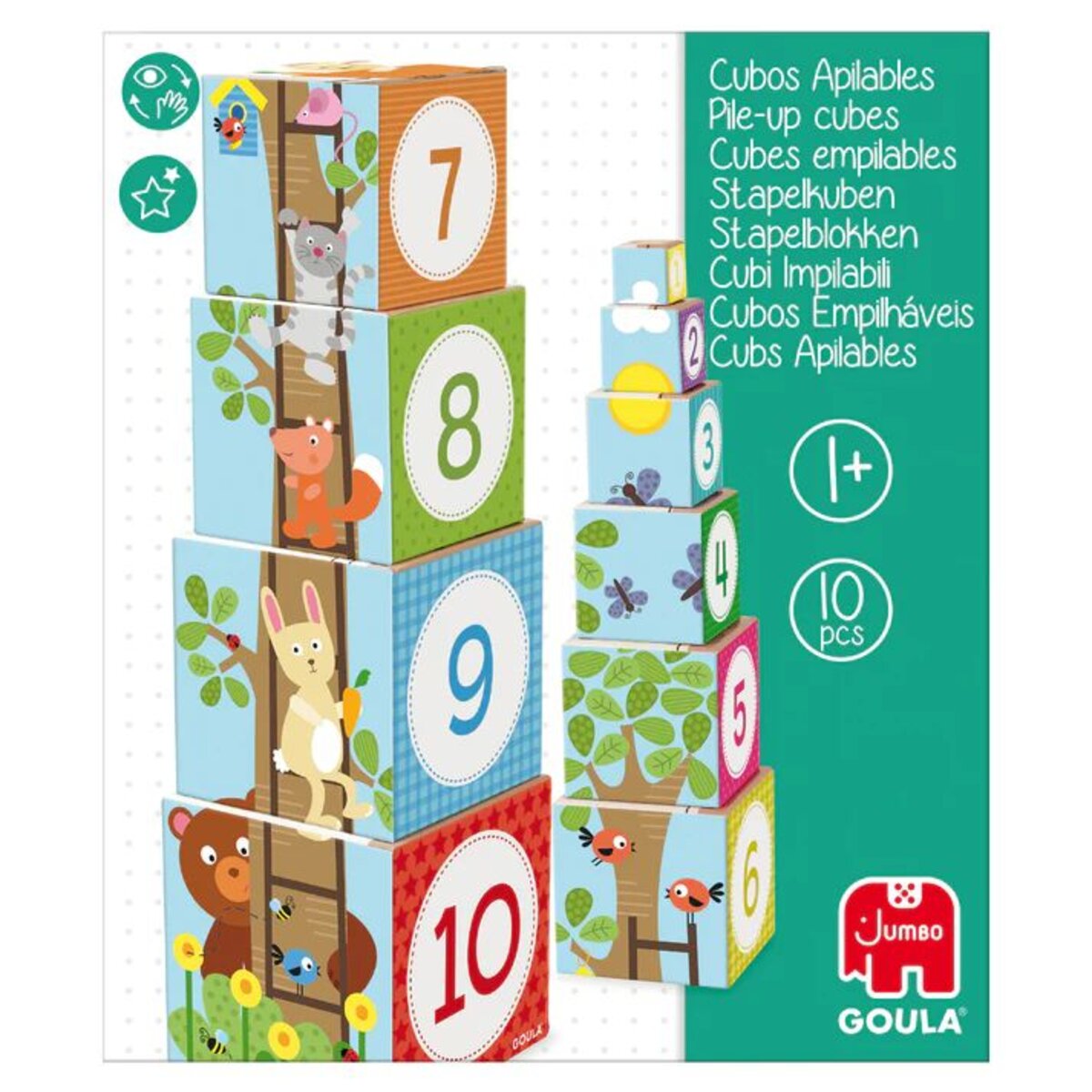 Jumbo Spiele GOULA Stapelturm Wald
