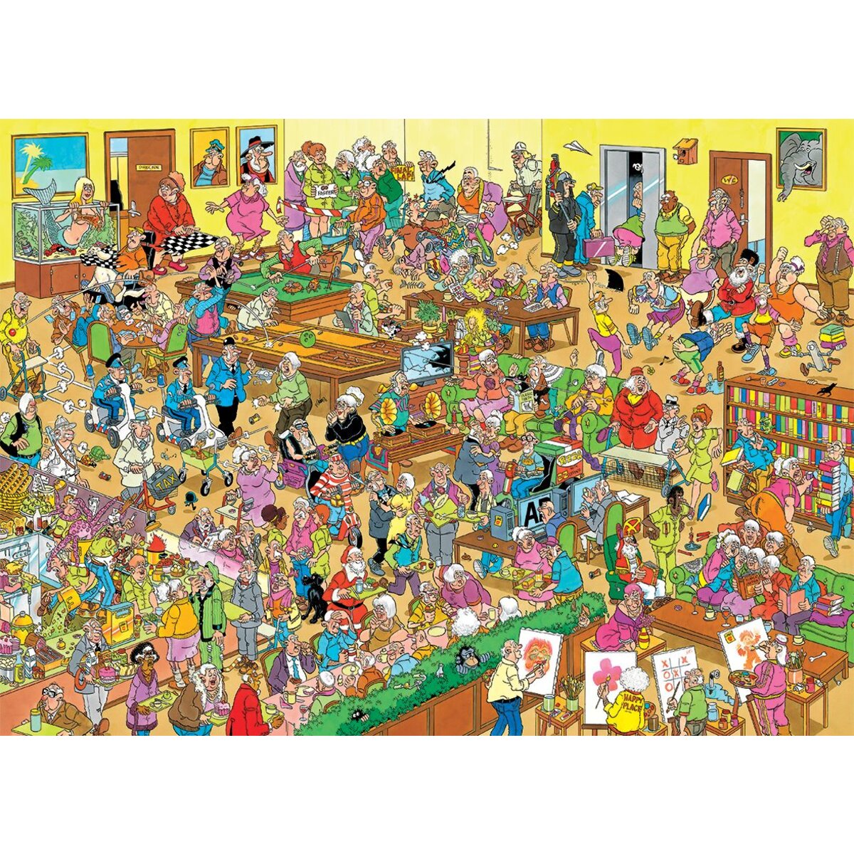 Jumbo Spiele Puzzle - Jan van Haasteren: Seniorenheim, 1500 Teile