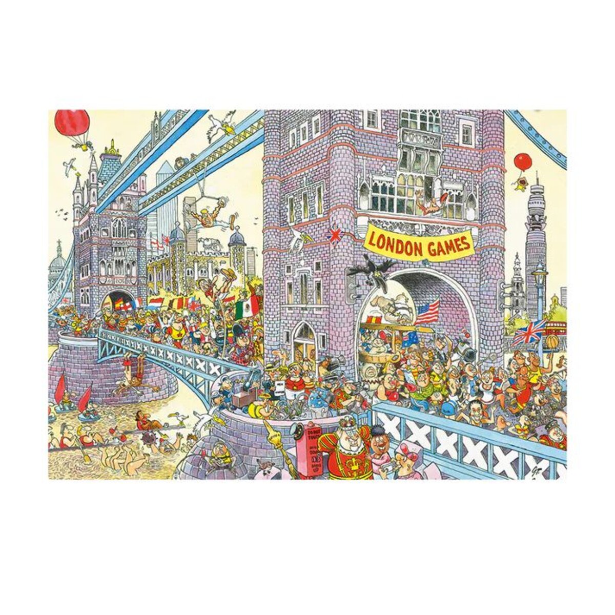 Jumbo Spiele Puzzle - Wasgij Retro Mystery 8: The Final Hurdle! 1000 Teile