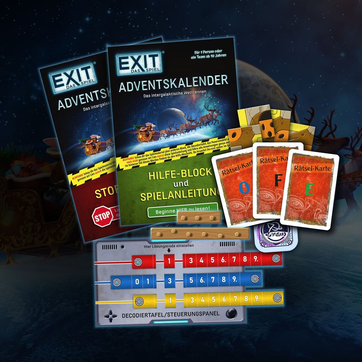KOSMOS EXIT® Das Spiel - Das Intergalaktische Wettrennen, Adventskalender