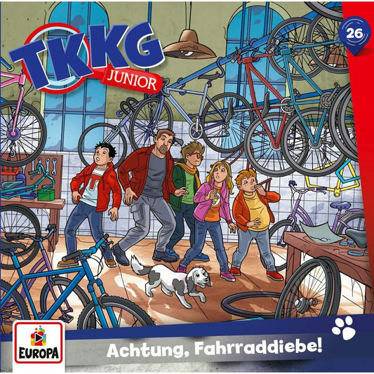 KOSMOS Hörspiel CD TKKG Junior 26 - Achtung, Fahrraddiebe!