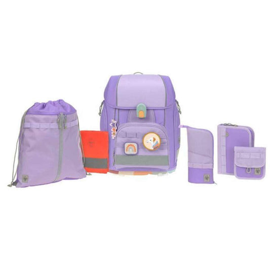Lässig Schulranzen Set 7-teilig, Boxy Unique Violet