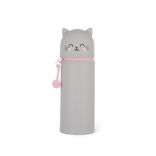 Legami 2-in-1-Federmäppchen aus Silikon - Kawaii Kitty