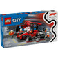 LEGO® City 60443 F1® Boxenstopp mit Boxencrew und Ferrari Flitzer