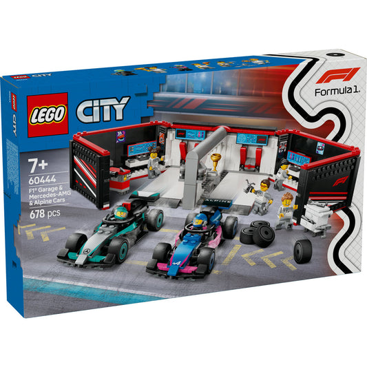 LEGO® City 60444 F1® Garage mit Mercedes-AMG & Alpine Rennautos