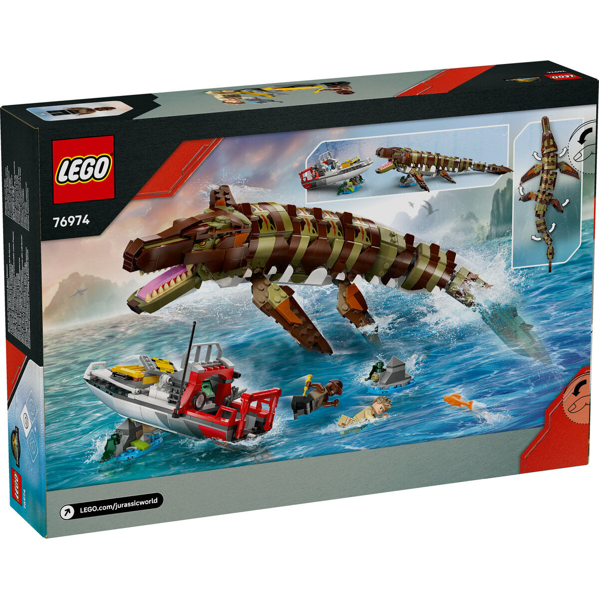 LEGO® Jurassic World™ 76974 Mosasaurier: Die Bootmission