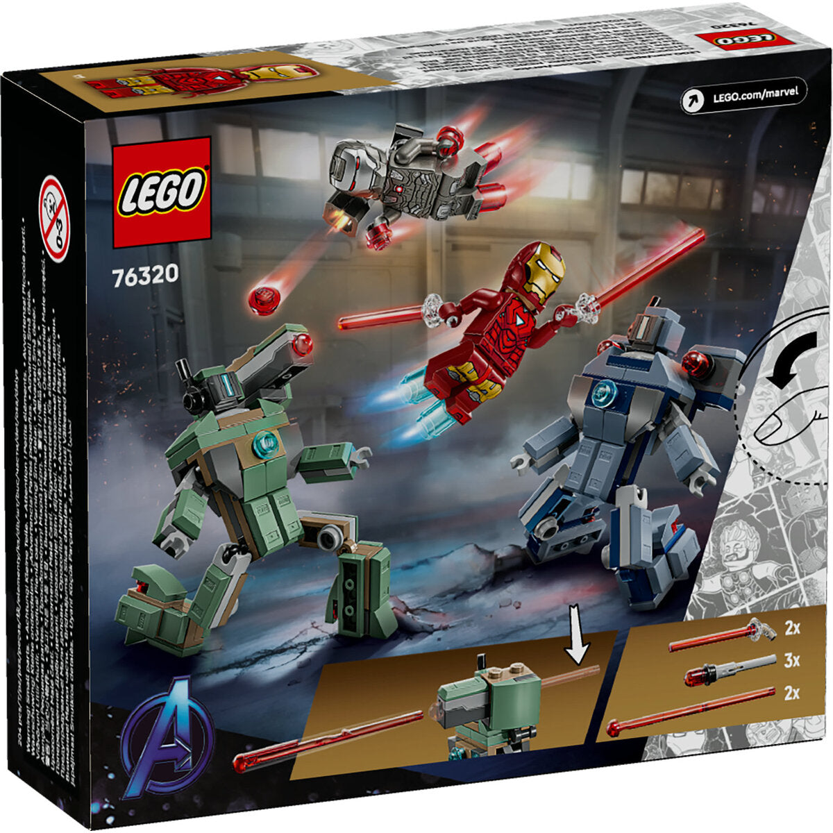 LEGO® Marvel Super Heroes 76320 Iron Man & War Machine vs. Hammer-Drohnen