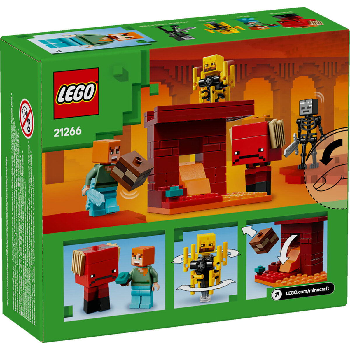 LEGO® Minecraft™ 21266 Das Lava-Duell im Nether