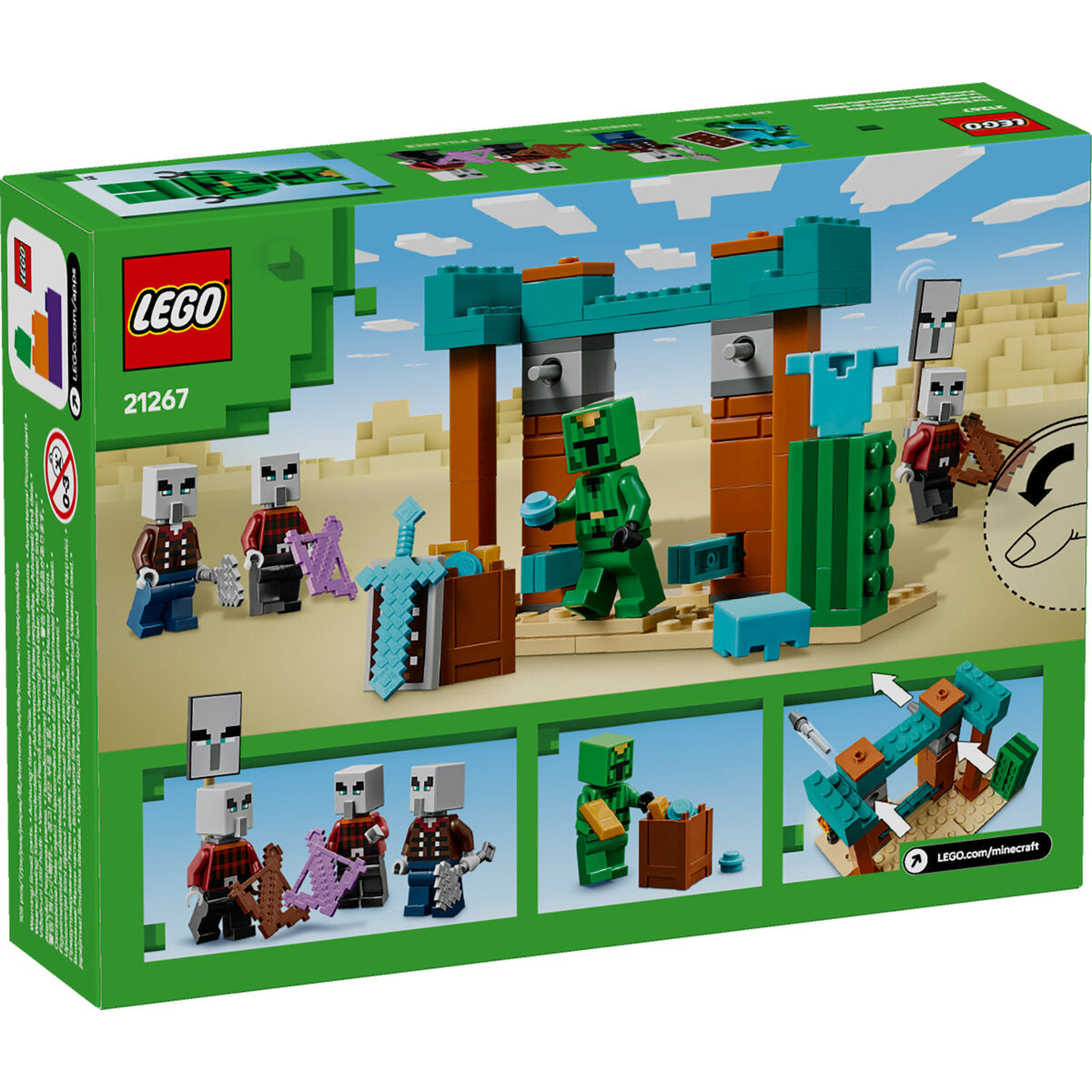 LEGO® Minecraft™ 21267 Die Illager-Wüstenpatrouille
