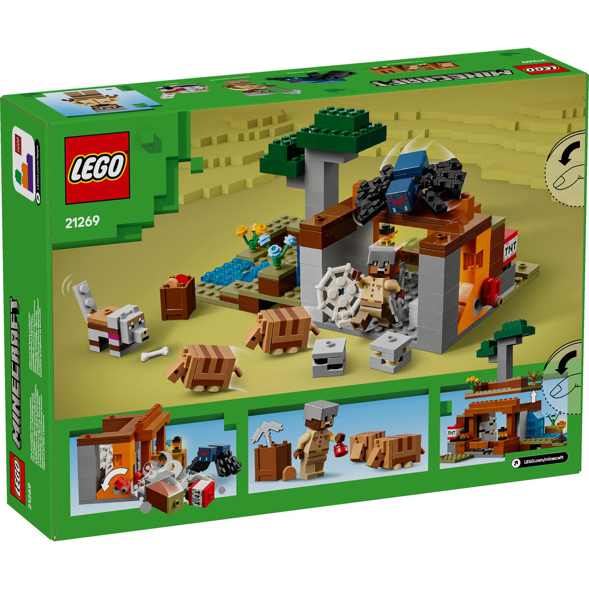 LEGO® Minecraft™ 21269 Die Expedition zur Gürteltiermine