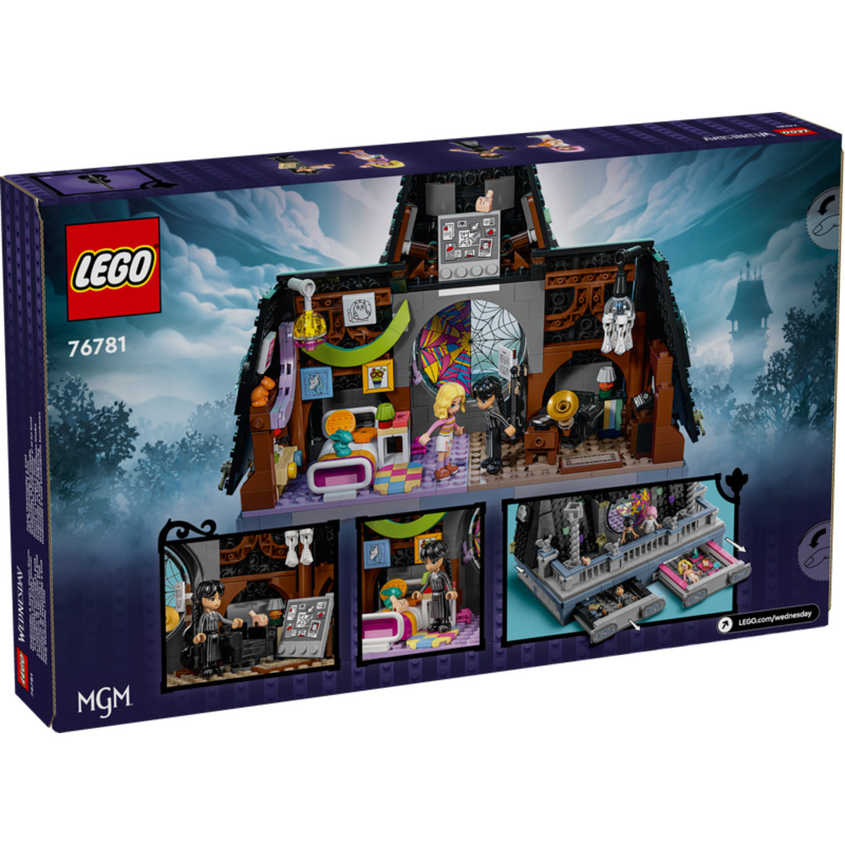 LEGO® Wednesday 76781: Wednesdays und Enids Zimmer im Studentenwohnheim