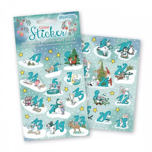 Lutz Mauder TapirElla Adventskalender Sticker Winterzauber