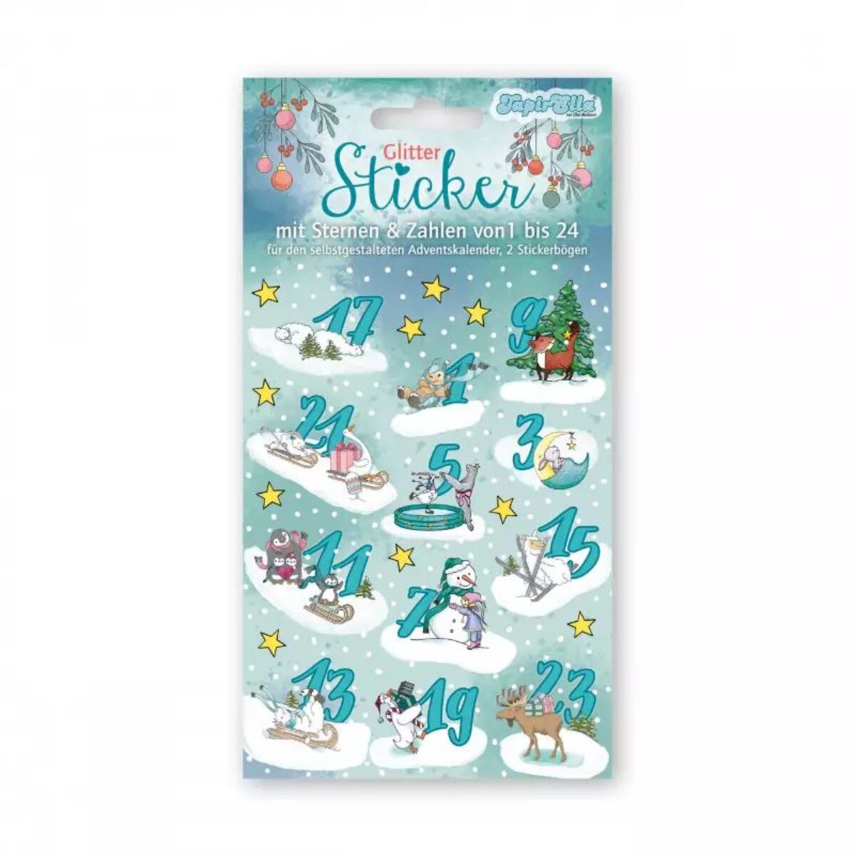 Lutz Mauder TapirElla Adventskalender Sticker Winterzauber