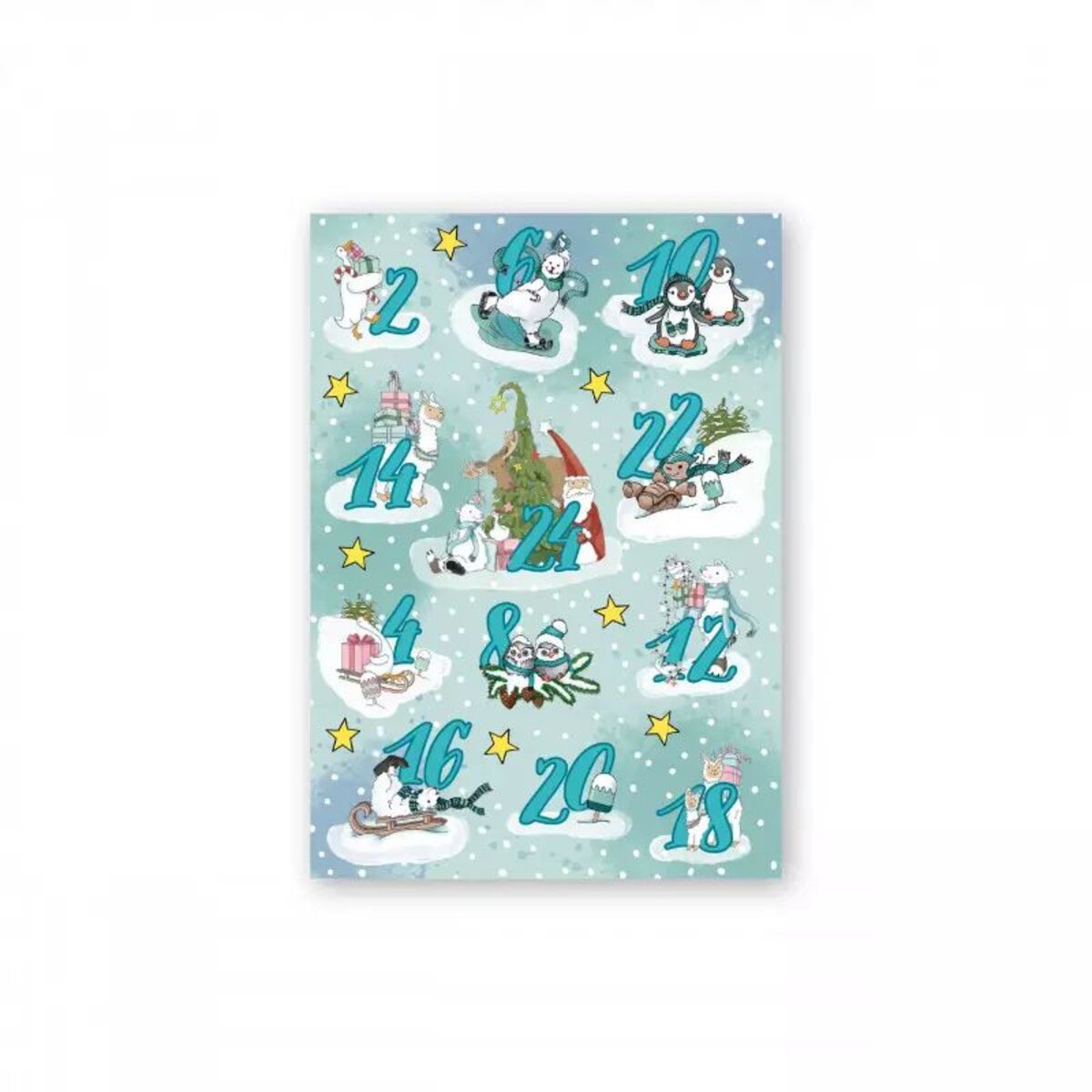 Lutz Mauder TapirElla Adventskalender Sticker Winterzauber
